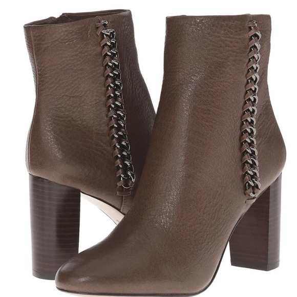 Coach Teagan leather ankle boots in tobacco size 7.5 - Picture 1 of 10